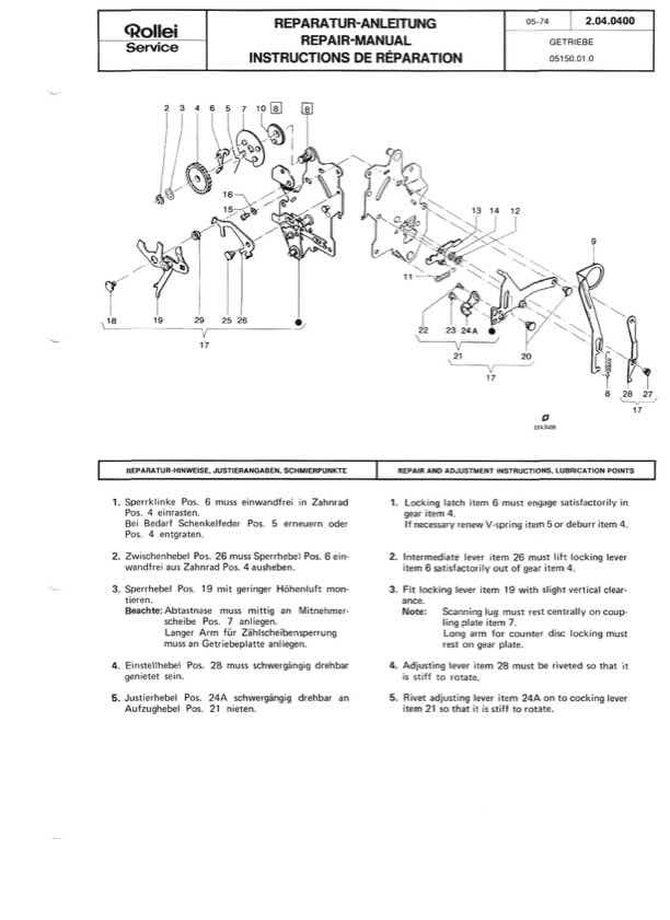 Rollei Compteur technical manual preview