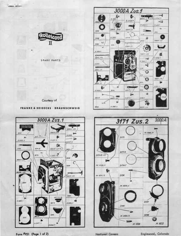 Rollei Rolleicord technical manual preview
