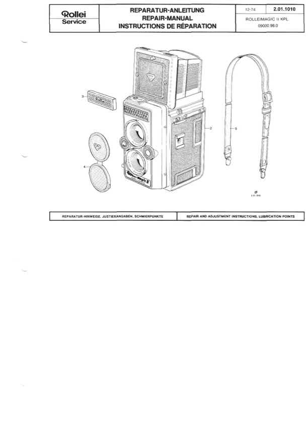 Rollei Rolleimagic technical manual preview