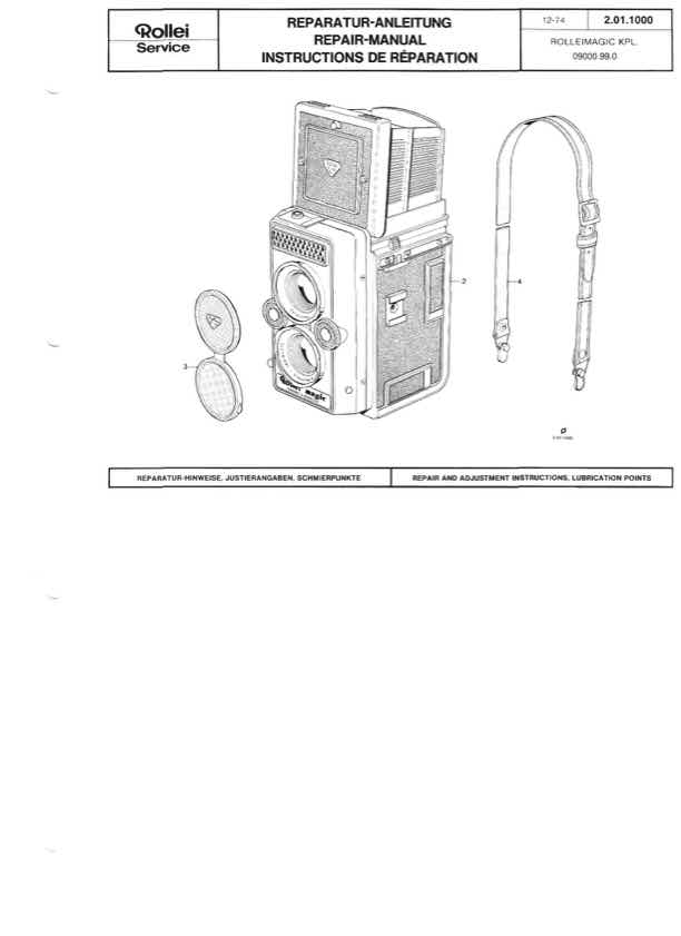 Rollei Rolleimagic technical manual preview