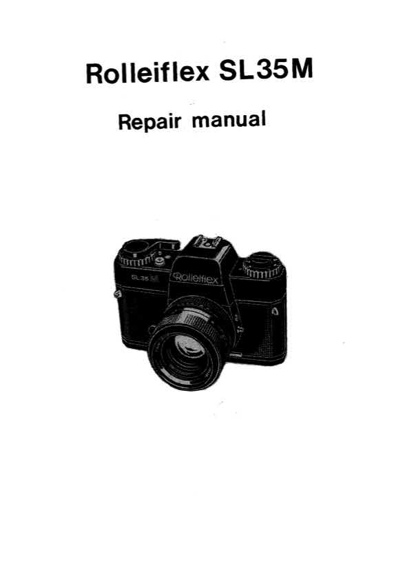 Rollei SL-35 technical manual preview