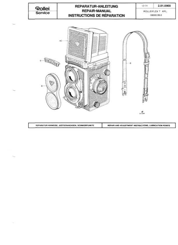 Rollei T technical manual preview