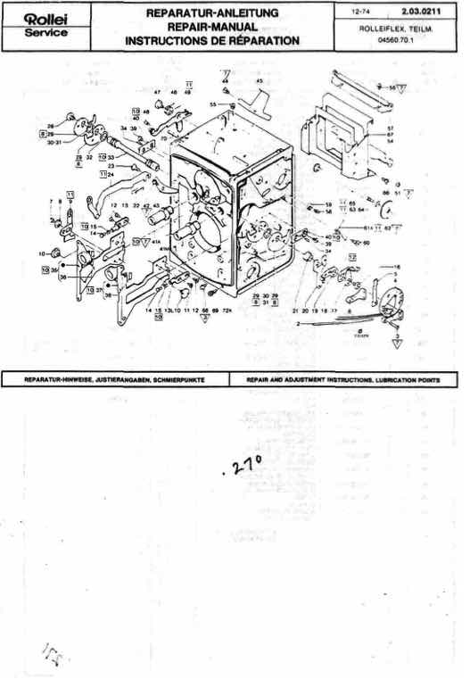 Rollei TLR technical manual preview