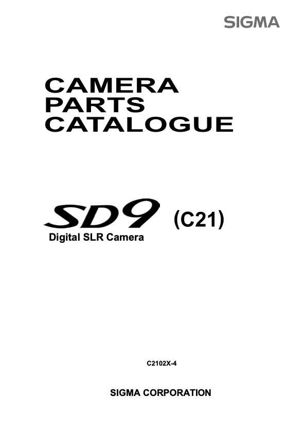 Sigma SD9 technical manual preview
