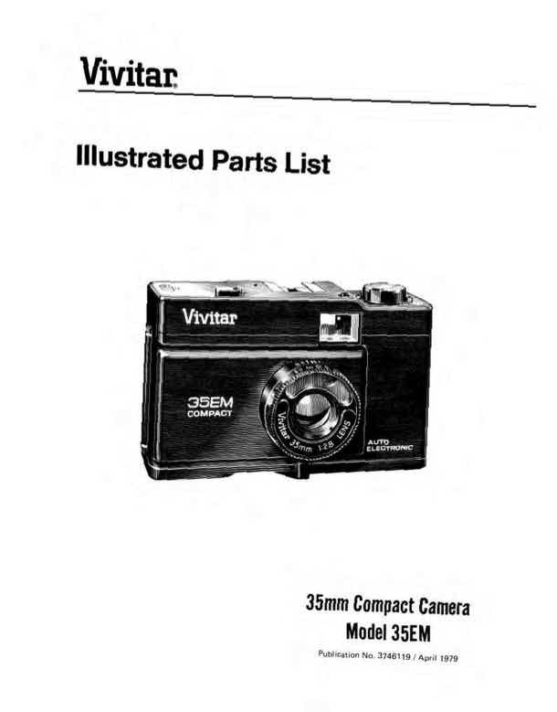 Vivitar 35 technical manual preview