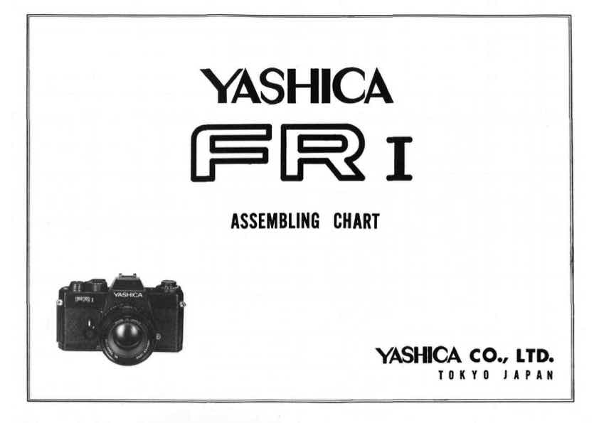 Yashica FR technical manual preview