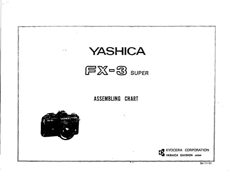 Yashica FX technical manual preview