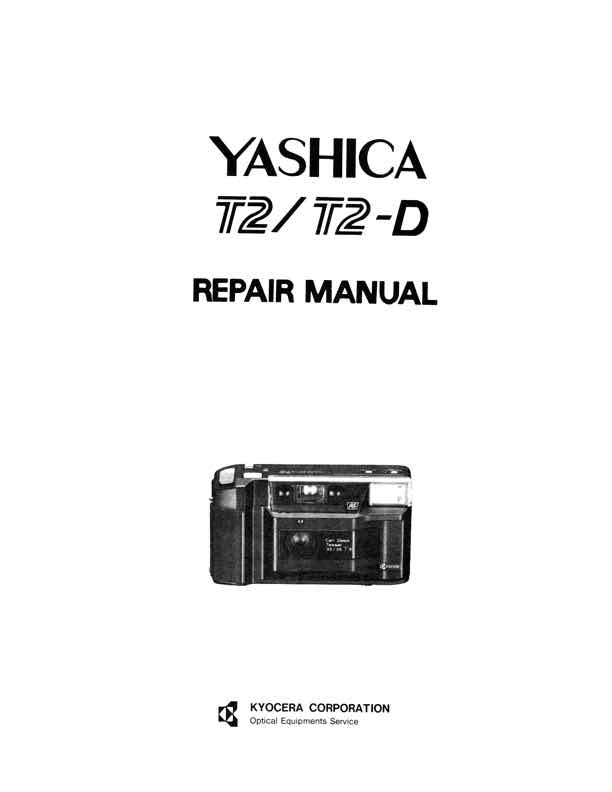 Yashica T2 technical manual preview
