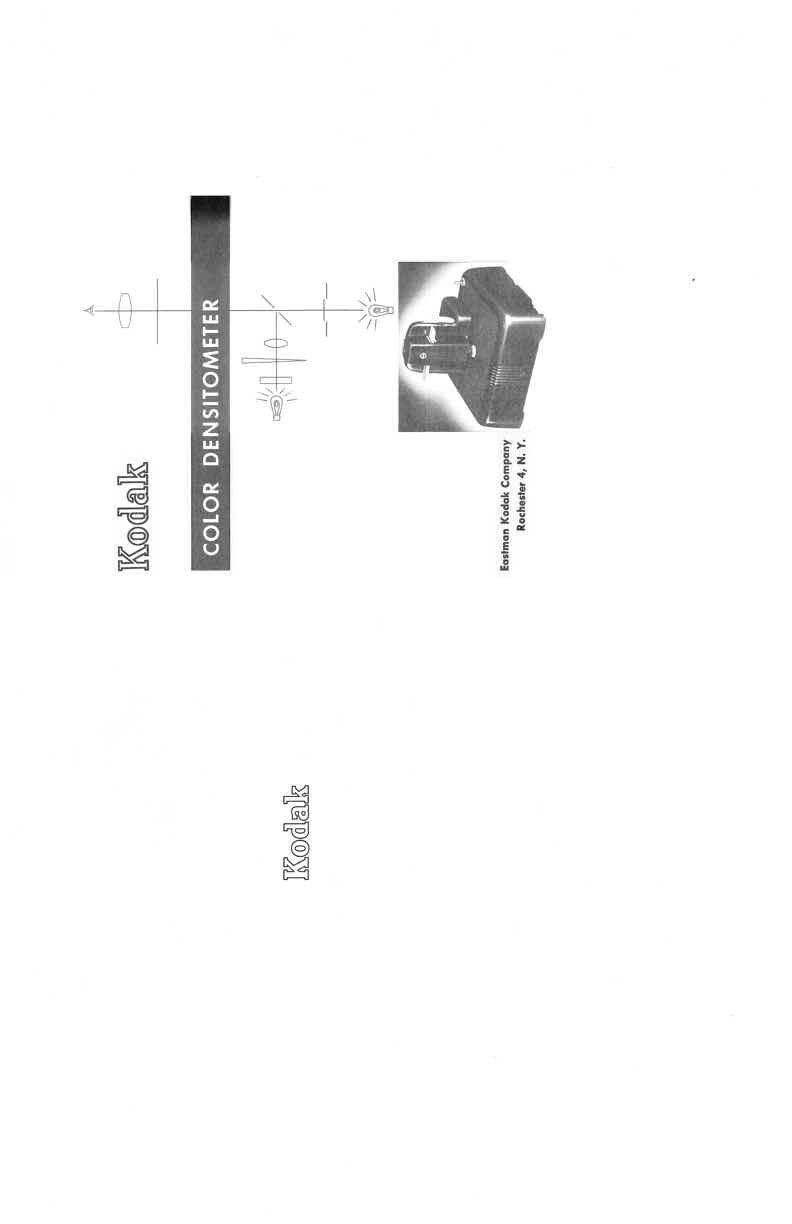 Kodak Densitometer 1 technical manual preview