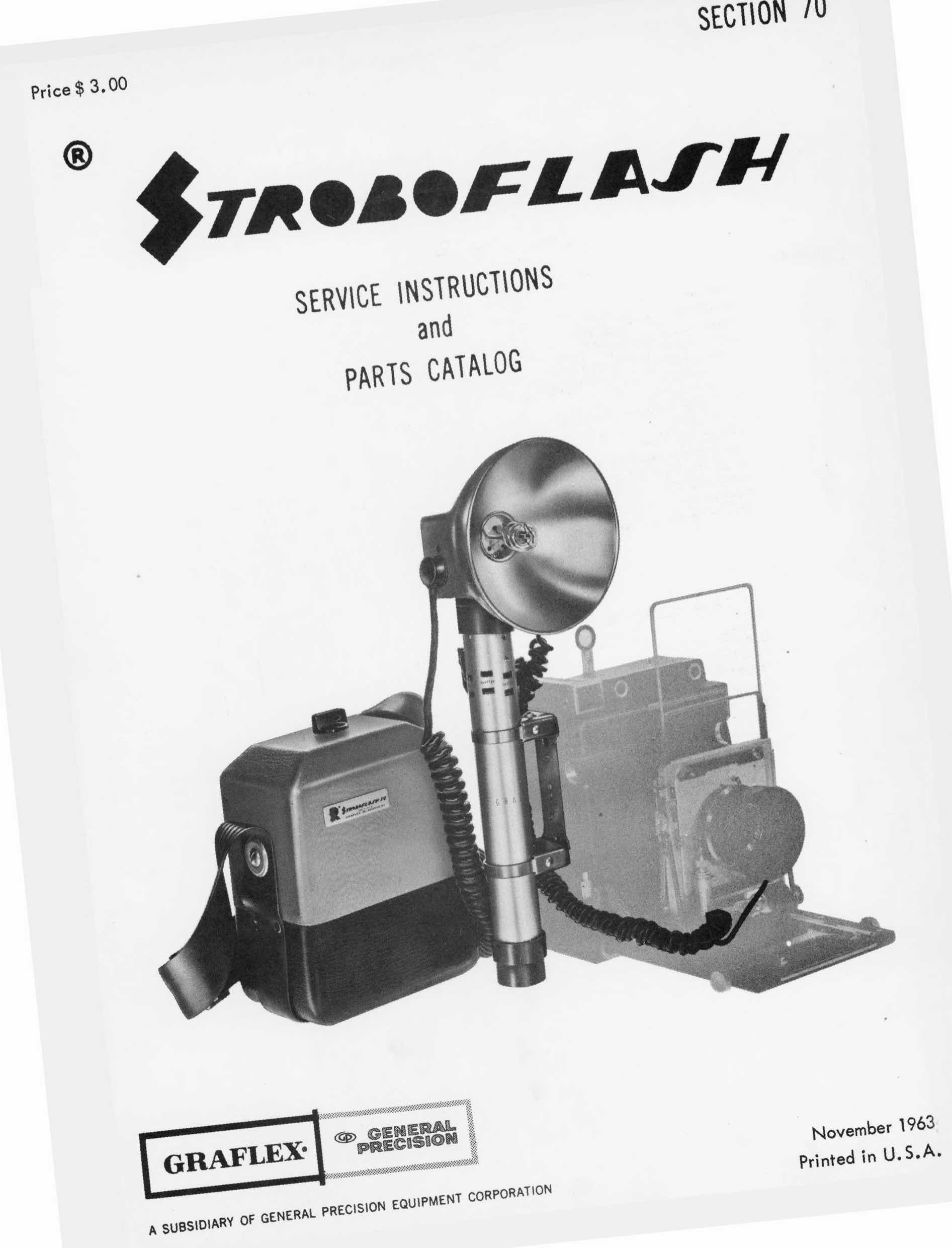 Graflex Stroboflash technical manual preview