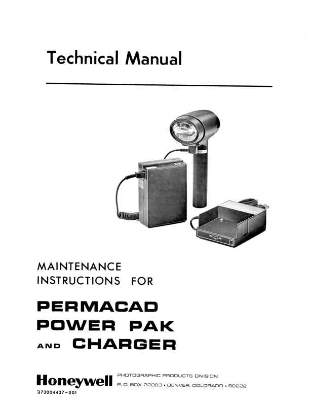 Honeywell Power Pak technical manual preview