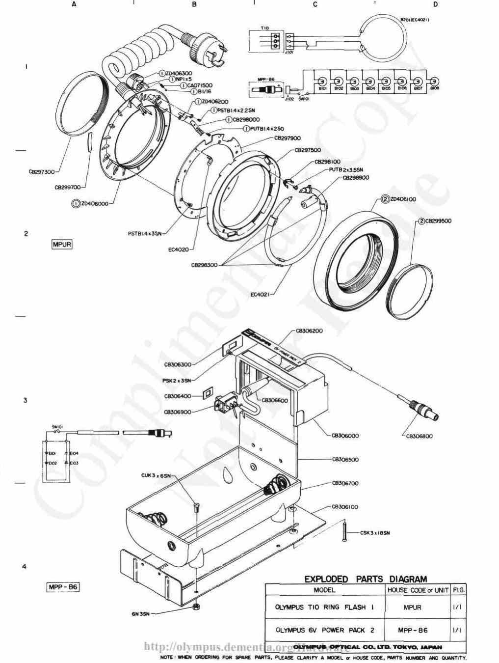 Olympus T10 technical manual preview