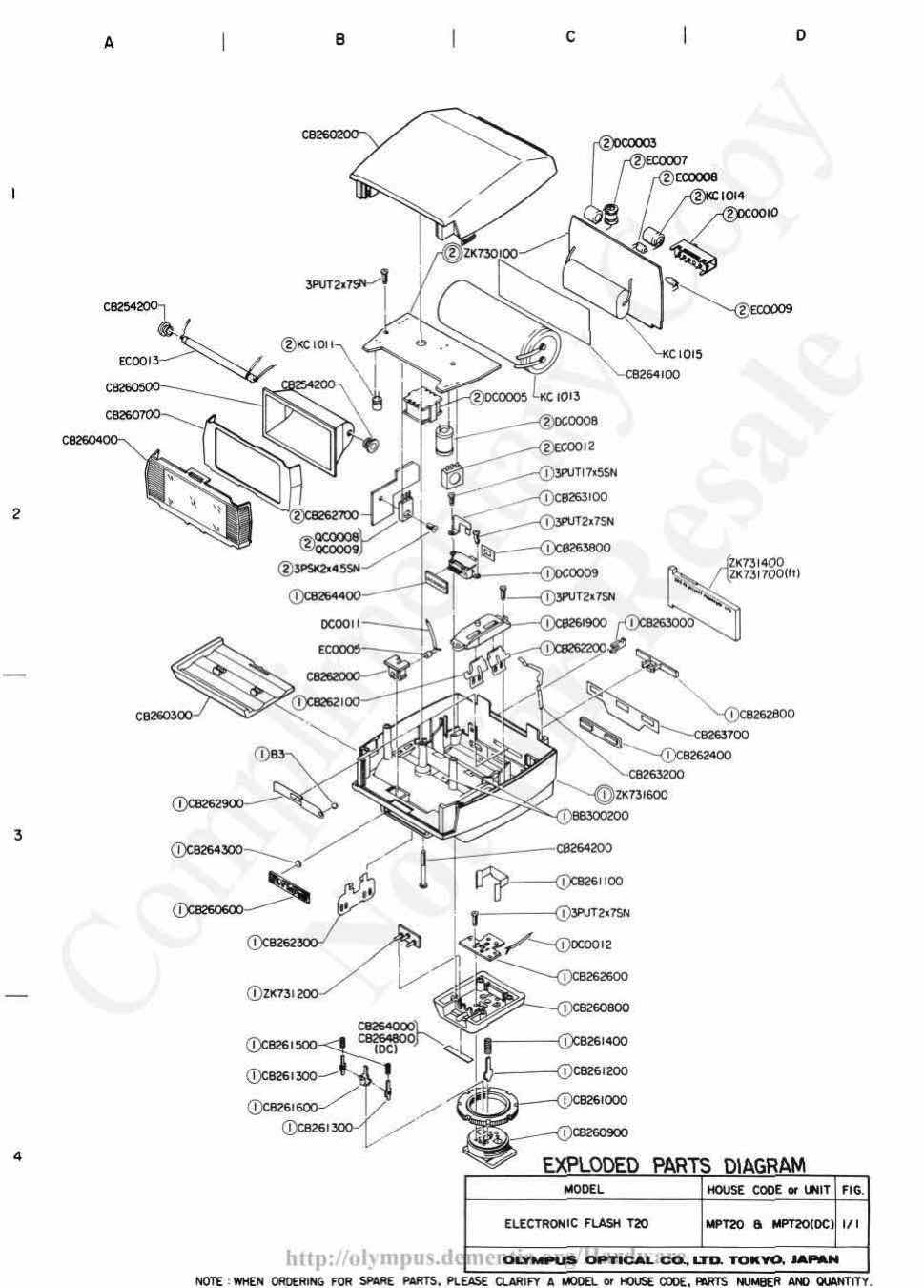 Olympus T20 technical manual preview