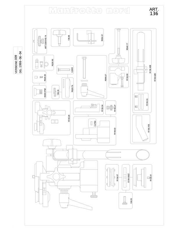 Manfrotto 136 technical manual preview