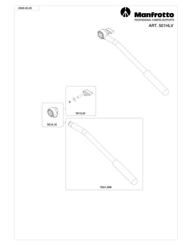 Manfrotto 501 technical manual preview