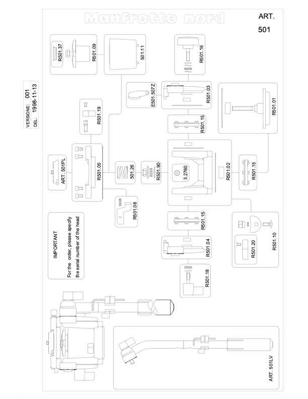 Manfrotto 501 technical manual preview