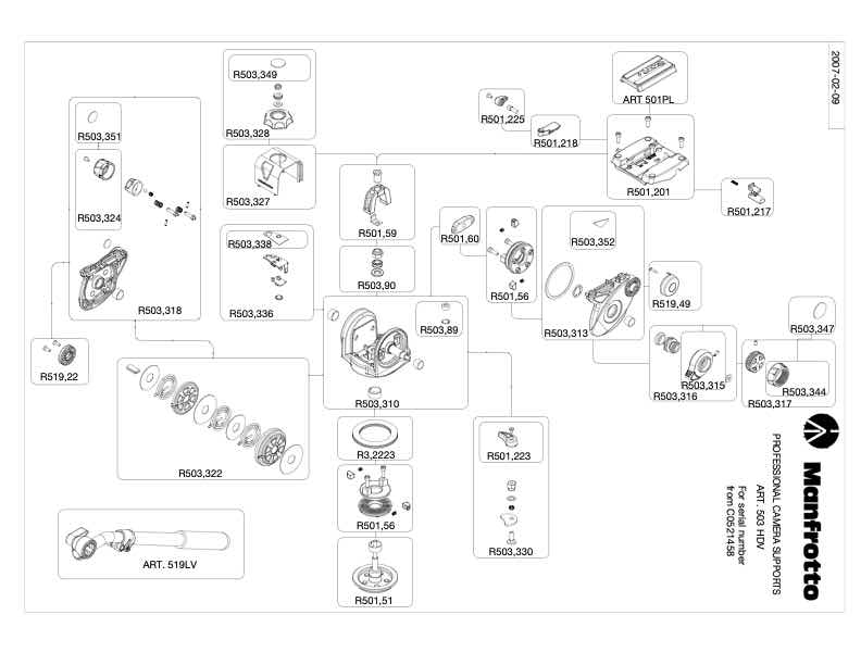 Manfrotto 503 technical manual preview