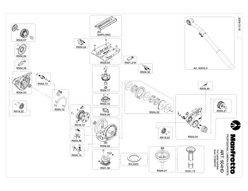 Manfrotto 504HD technical manual preview