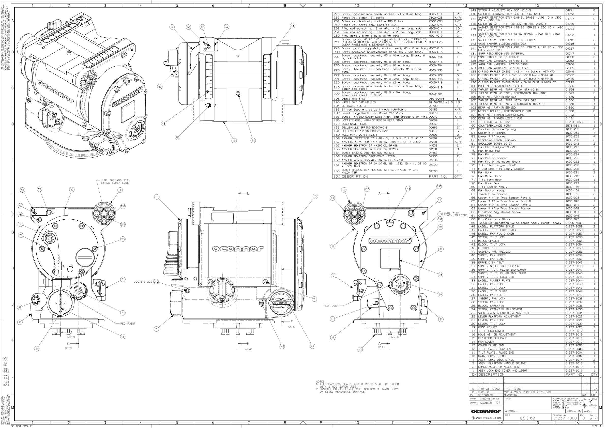 Oconnor 1030 technical manual preview