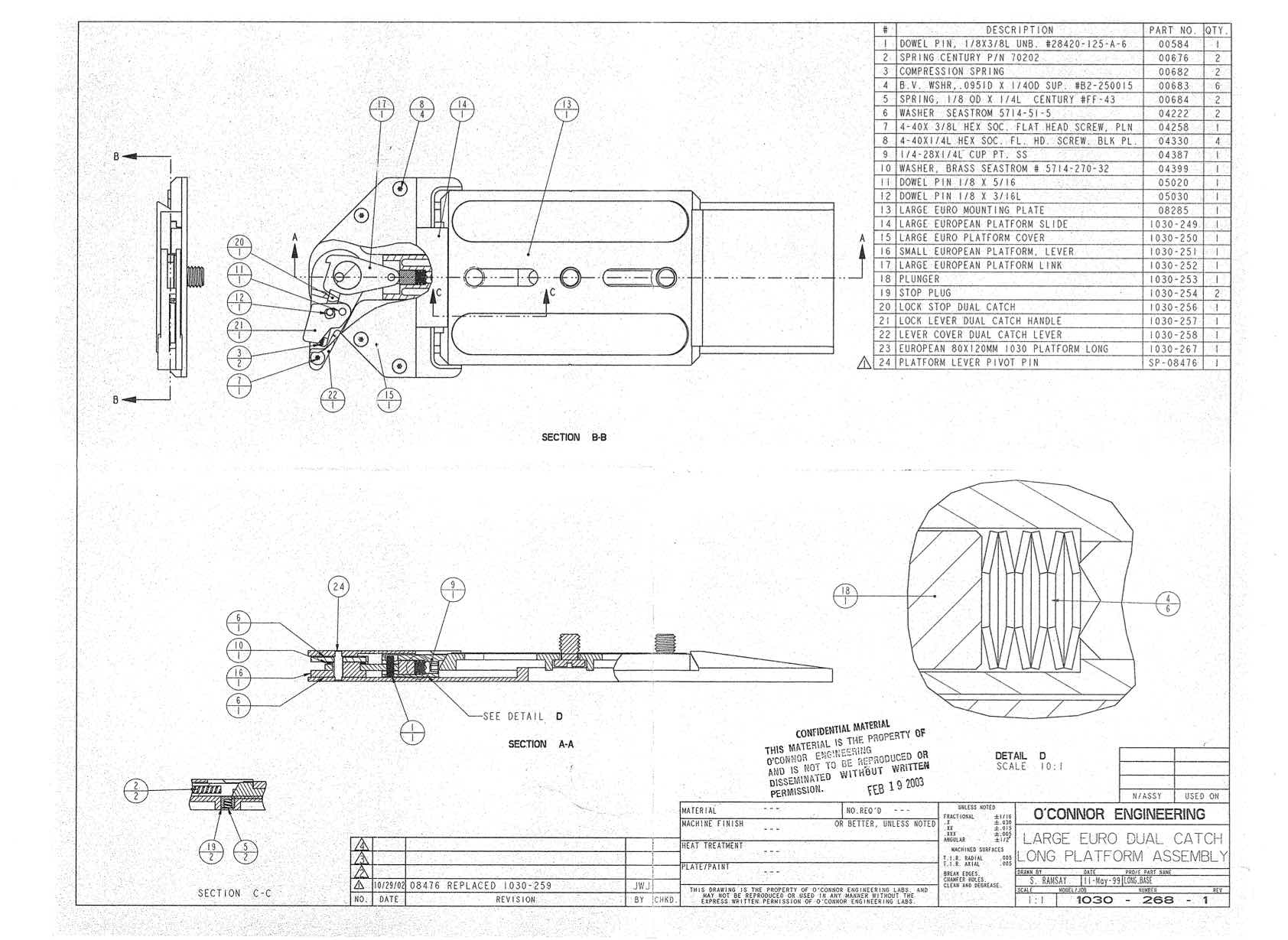 Oconnor 1030 technical manual preview