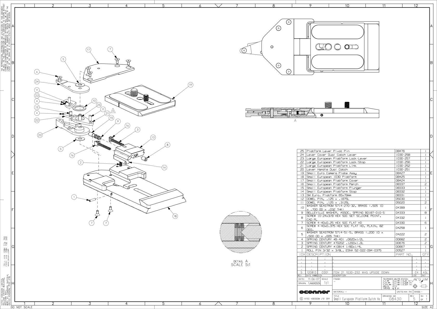 Oconnor 1030 technical manual preview