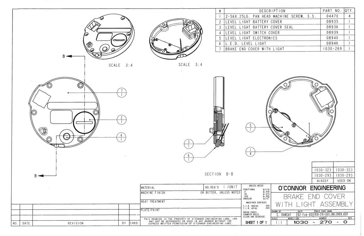Oconnor 1030B&S&HD technical manual preview