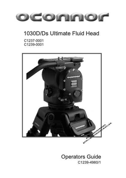 Oconnor 1030DS technical manual preview