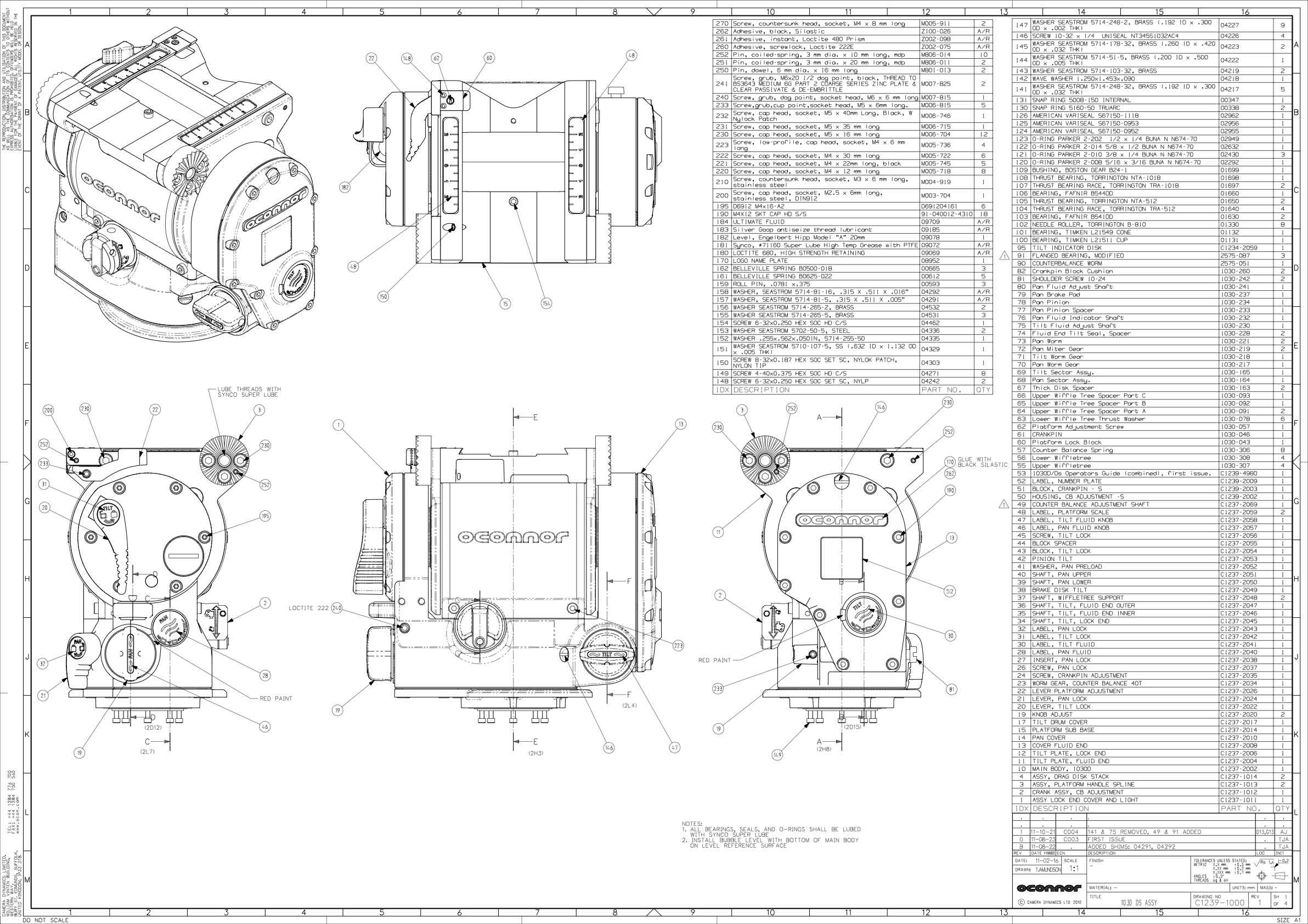 Oconnor 1030DS technical manual preview