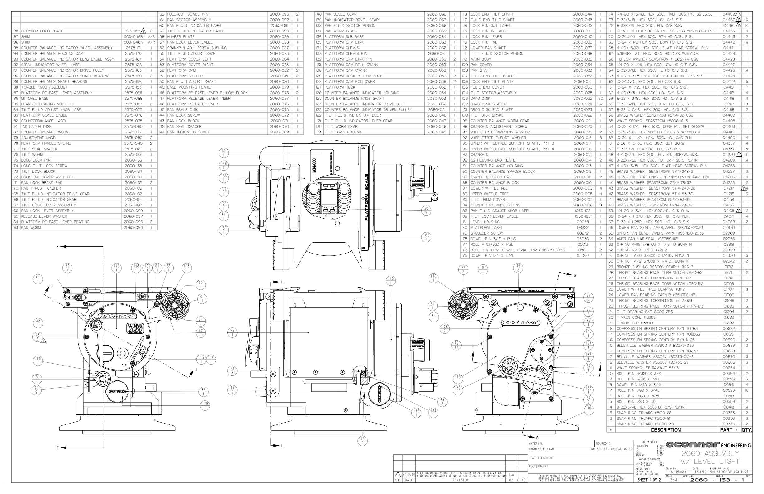 Oconnor 2060 technical manual preview