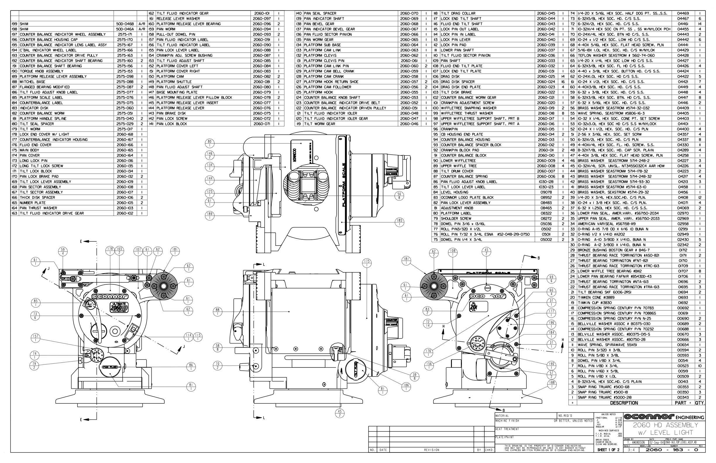 Oconnor 2060 technical manual preview