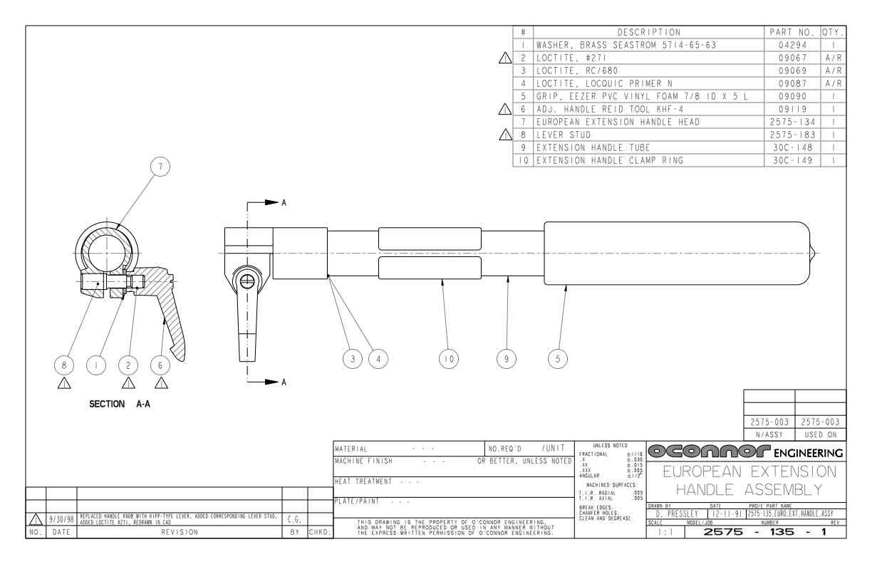 Oconnor 2575 technical manual preview