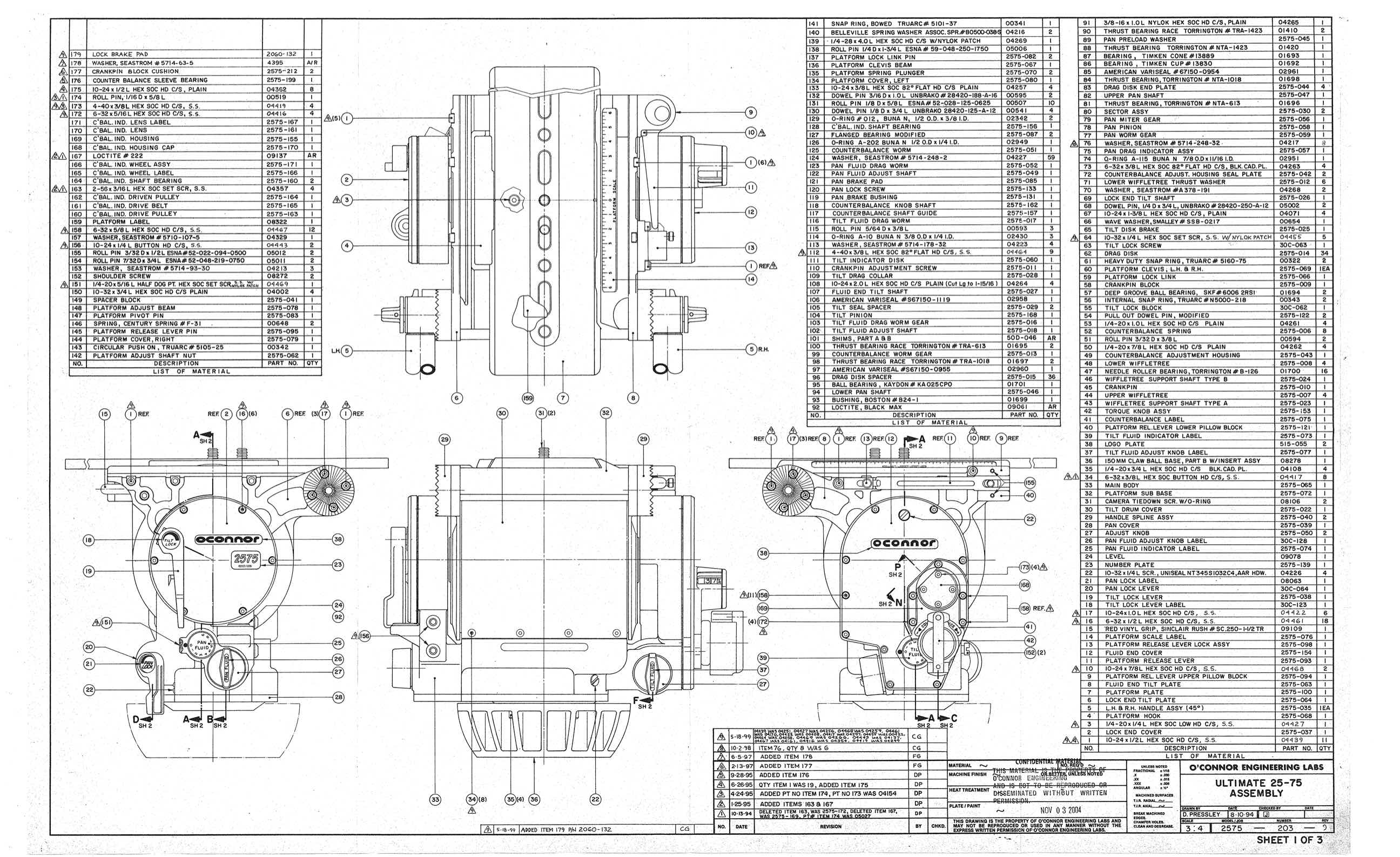 Oconnor 2575 technical manual preview
