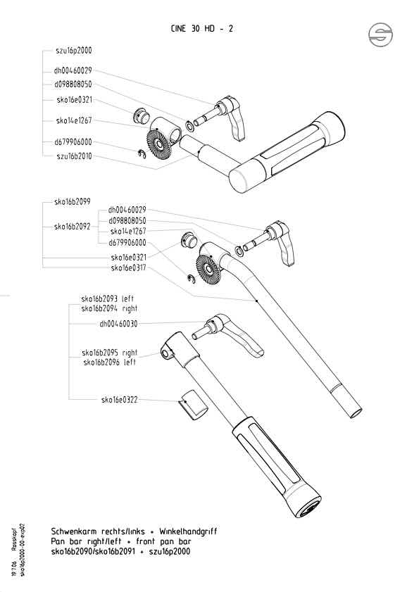 Sachtler Cine HD30 technical manual preview
