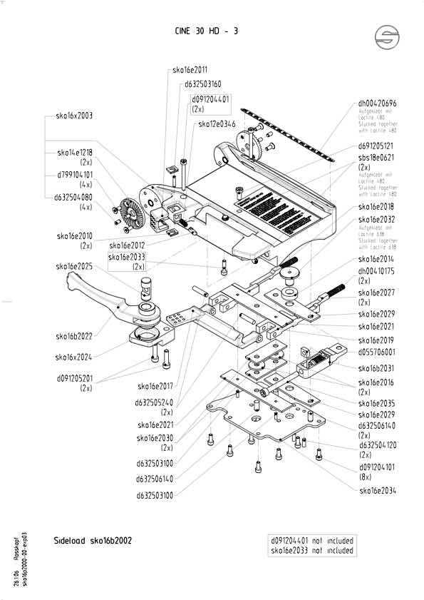 Sachtler Cine HD30 technical manual preview