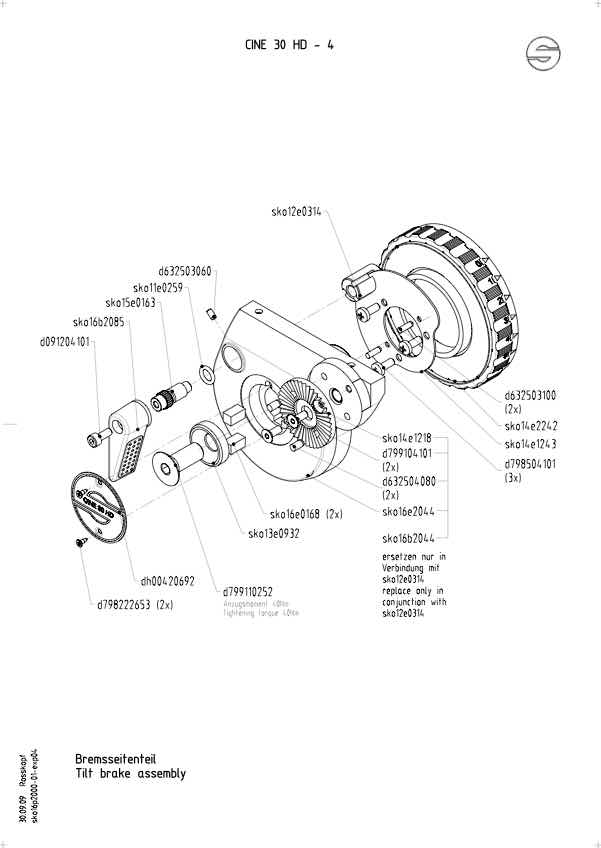 Sachtler Cine HD30 technical manual preview