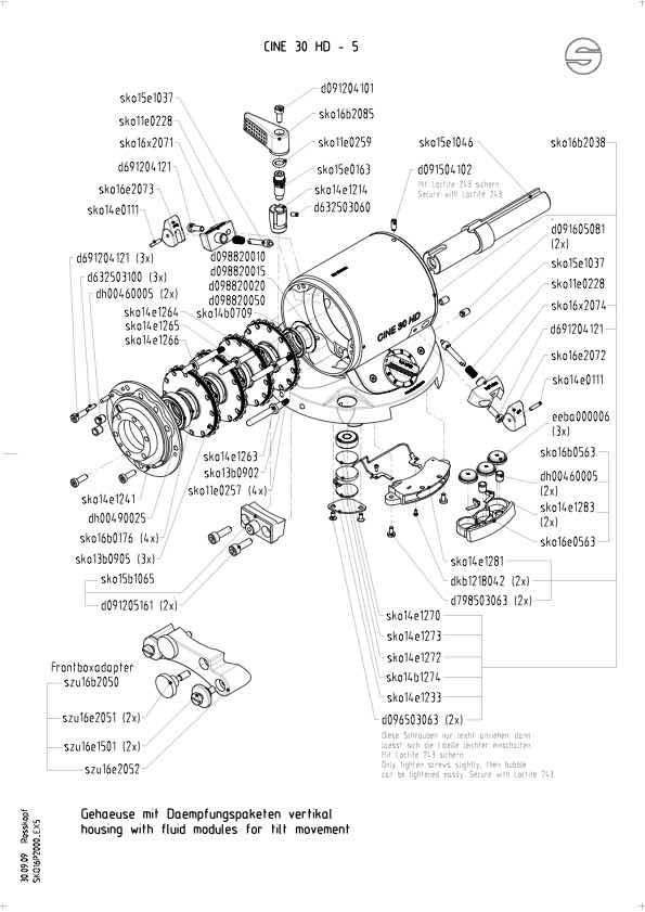 Sachtler Cine HD30 technical manual preview