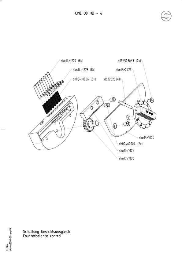 Sachtler Cine HD30 technical manual preview