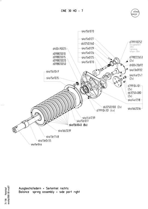 Sachtler Cine HD30 technical manual preview