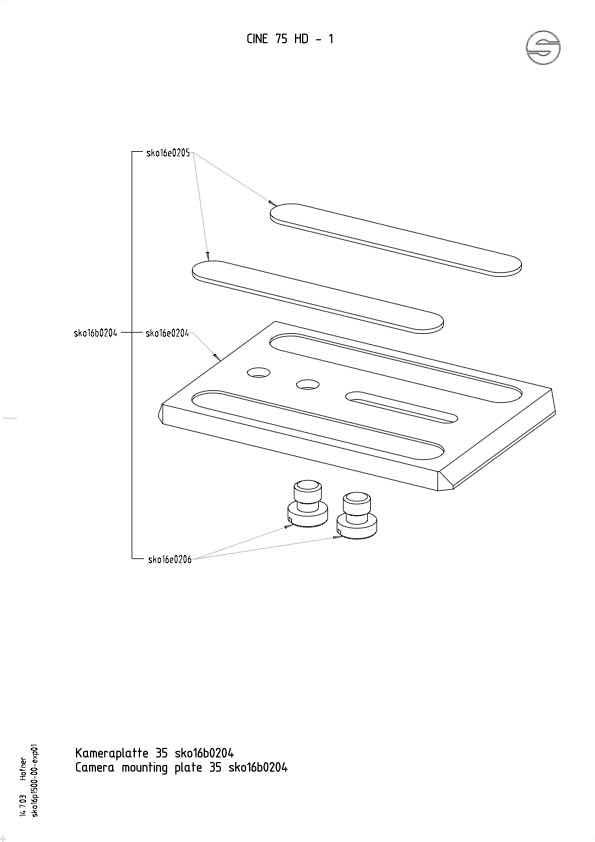 Sachtler Cine75HD technical manual preview