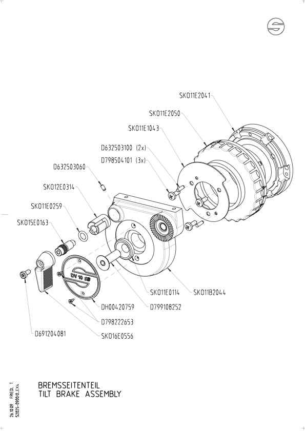 Sachtler DV10 SB technical manual preview