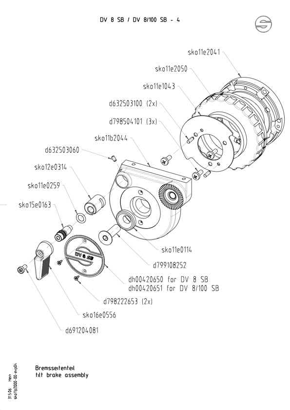 Sachtler DV8 SB technical manual preview