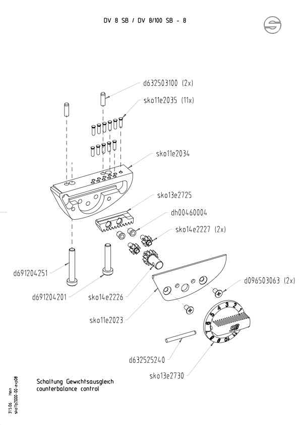 Sachtler DV8 SB technical manual preview