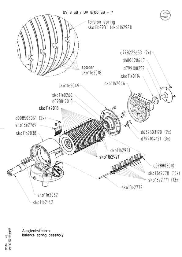 Sachtler DV8 SB technical manual preview