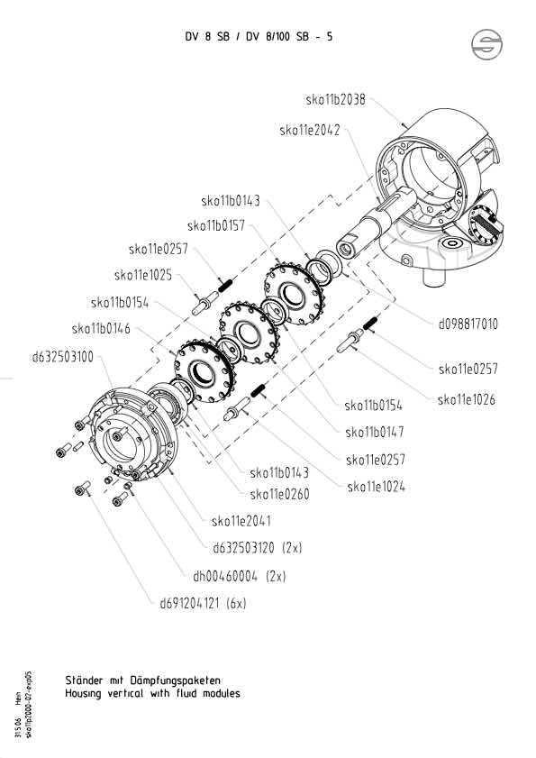 Sachtler DV8 SB technical manual preview
