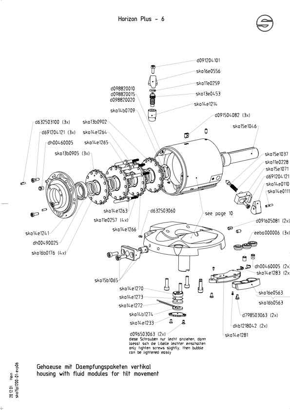 Sachtler Horizon Plus technical manual preview