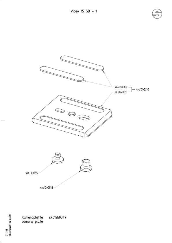 Sachtler Video 15SB technical manual preview