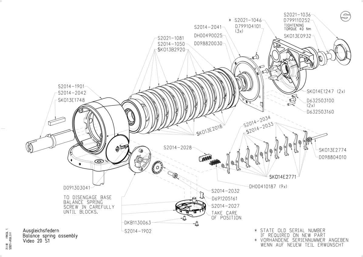 Sachtler Video 20S1 technical manual preview