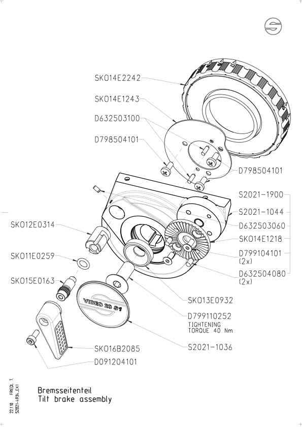 Sachtler Video 20S1 technical manual preview