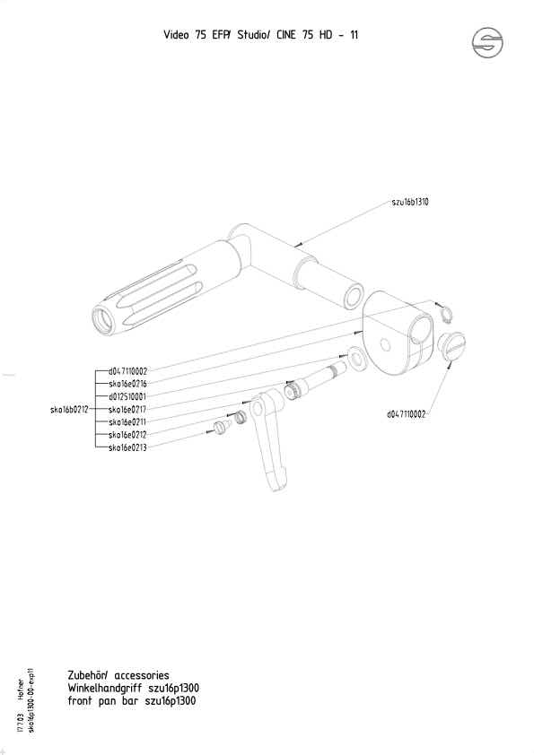 Sachtler Video 75 Plus Studio technical manual preview