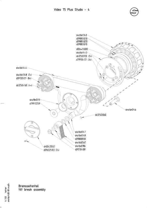 Sachtler Video 75 Plus Studio technical manual preview